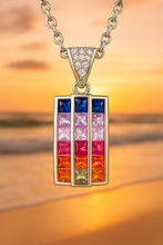 “Artisan sterling silver multi-stone necklace for healing and energy”