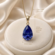 Exclusive Tanzanite Statement Necklace | Nickel-Free Sterling Silver, 18kt Gold Plated | Limited Spanish Craftsmanship | Curación Holística