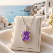 Statement Amethyst & White Quartz Necklace | Sterling Silver, Nickel-Free | Spanish Craftsmanship, Limited Series