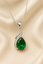 Handmade Nano Emerald White Quartz Necklace Sterling Silver