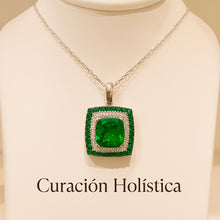 Handmade Nano Emerald Pendant in 925 Sterling Silver – Limited Edition Boho Statement Necklace - Curacíon Holística
