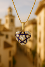 Healing crystal jewelry piece with natural white quartz.