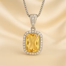 Elegant healing gemstone necklace with quartz halo design