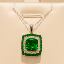 Handmade Nano Emerald Pendant in 925 Sterling Silver – Limited Edition Boho Statement Necklace - Curacíon Holística