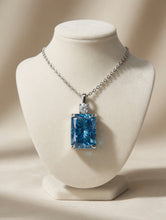 Handmade Royal Blue Topaz Necklace 925 Sterling Silver Curación Holistica Spain