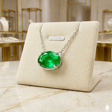 Handmade Exclusive Chrome Diopside Necklace in Nickel-Free Sterling Silver | Limited Spanish Series by Curación Holística