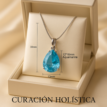 Close-up of aquamarine gemstone showing faceted sparkle