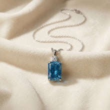 Handmade Royal Blue Topaz Necklace 925 Sterling Silver Curación Holistica Spain