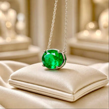 Handmade Exclusive Chrome Diopside Necklace in Nickel-Free Sterling Silver | Limited Spanish Series by Curación Holística