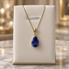 Exclusive Tanzanite Statement Necklace | Nickel-Free Sterling Silver, 18kt Gold Plated | Limited Spanish Craftsmanship | Curación Holística