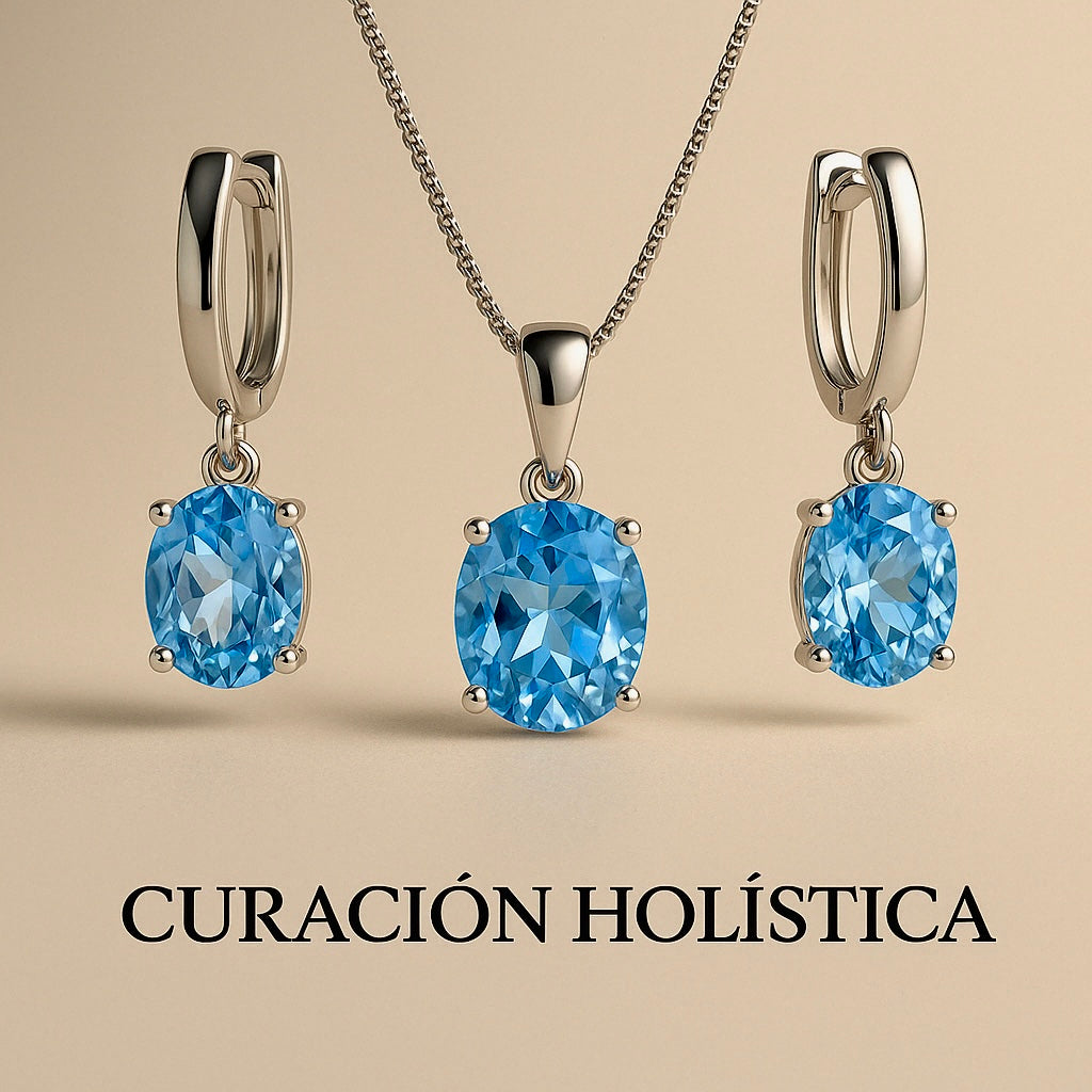 Close-up of aquamarine stone under natural light