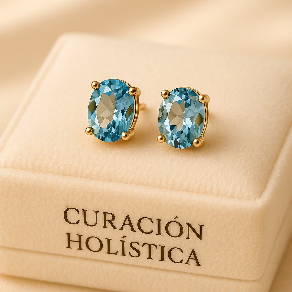 Fine Jewelry Earrings Featuring Oval-Cut Natural Aquamarine