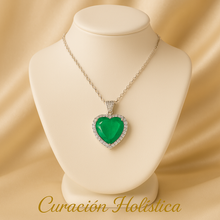 Curación Holística emerald healing necklace for women