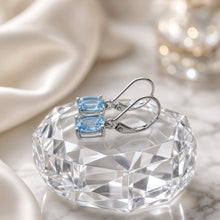 Exclusive Aquamarine Statement Earrings in Nickel-Free Sterling Silver | Spanish Craftsmanship by Curación Holistica