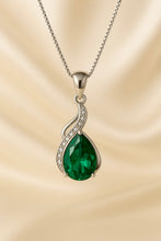 Handmade Nano Emerald and White Quartz Necklace – Exclusive Sterling Silver Design by Curación Holística - Curacíon Holística