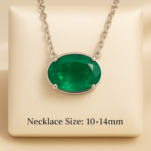 Necklace worn on a minimalist jewelry bust for size reference