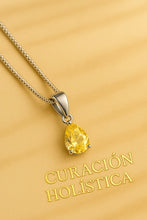 Luxury Artisan Citrine Necklace in Fine Sterling Silver”