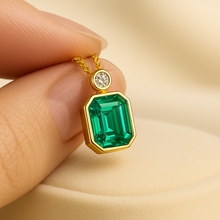 Luxury Nano Emerald Pendant for Women