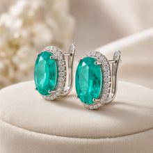 Exclusive Handmade Paraiba Tourmaline Statement Earrings in Sterling Silver | Limited Series by Curación Holistica