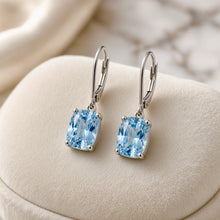 Exclusive Aquamarine Statement Earrings in Nickel-Free Sterling Silver | Spanish Craftsmanship by Curación Holistica
