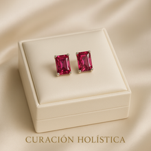 	Elegant handmade gemstone earrings in luxury gift box