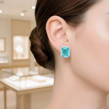 Resplandor Oceánico: Pendientes de turmalina Paraíba hechos a mano