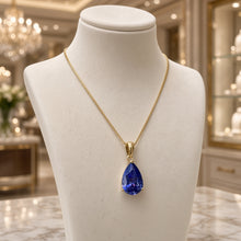 Exclusive Tanzanite Statement Necklace | Nickel-Free Sterling Silver, 18kt Gold Plated | Limited Spanish Craftsmanship | Curación Holística