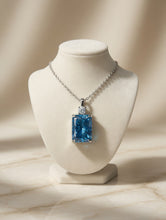 Handmade Royal Blue Topaz Necklace 925 Sterling Silver Curación Holistica Spain