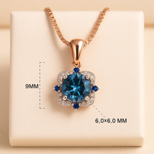 Spiritual gemstone necklace with blue and white stones