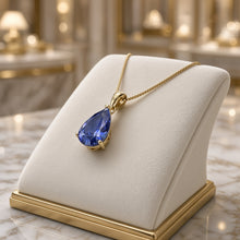 Exclusive Tanzanite Statement Necklace | Nickel-Free Sterling Silver, 18kt Gold Plated | Limited Spanish Craftsmanship | Curación Holística
