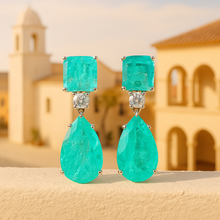 	Eco-friendly gift box with limited edition Paraiba earrings