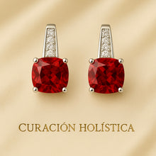 	Healing Stone Ruby Earrings Handmade Sterling Silver