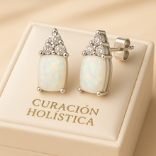 Boho-style handmade gemstone earrings with healing stones