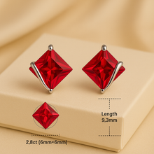 Curación Holística ruby earrings boho luxury style