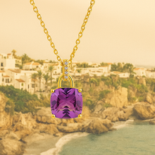 Curación Holística necklace on creamy display in Nerja Spain