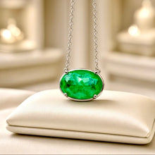 Handmade Exclusive Chrome Diopside Necklace in Nickel-Free Sterling Silver | Limited Spanish Series by Curación Holística
