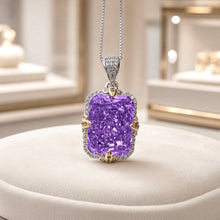 Statement Amethyst & White Quartz Necklace | Sterling Silver, Nickel-Free | Spanish Craftsmanship, Limited Series