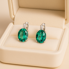 Curación Holística exclusive handmade emerald earrings for elegant style