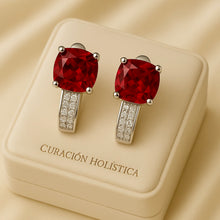 Luxury Red Ruby Earrings Exclusive Design by Curación Holística