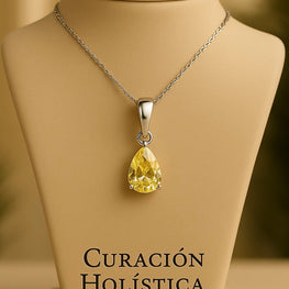 Elegant Small Citrine Necklace Handmade by Curación Holística”