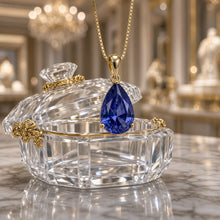 Exclusive Tanzanite Statement Necklace | Nickel-Free Sterling Silver, 18kt Gold Plated | Limited Spanish Craftsmanship | Curación Holística
