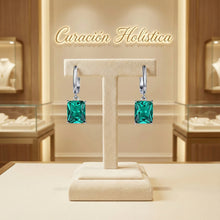 Pendientes de plata de ley con nanoesmeralda: diseño exclusivo hecho a mano