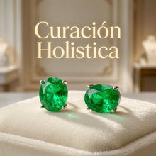 Handmade Limited Edition Natural Diopside Oval Stud Earrings in Sterling Silver | Curación Holística | Spanish Artisan Craftsmanship | Hypoallergenic S925 | Healing Gemstone Jewelry