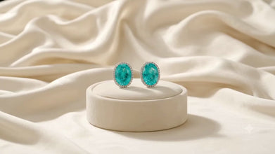 Exclusive Handmade Paraiba Tourmaline Statement Earrings in Sterling Silver | Limited Series by Curación Holistica