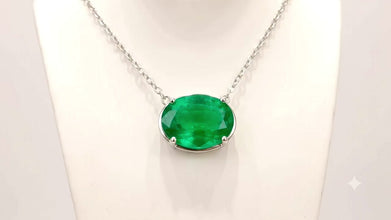 Handmade Exclusive Chrome Diopside Necklace in Nickel-Free Sterling Silver | Limited Spanish Series by Curación Holística