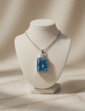Handmade Royal Blue Topaz Necklace 925 Sterling Silver Curación Holistica Spain