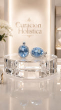 Exclusive Handmade Blue Topaz Earrings 8x10mm – Sterling Silver 925 – Luxury Statement Jewelry for Women